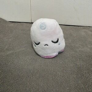 TeeTurtle Reversible Ghost Plushie White Sad Storm Cloud Happy Rainbow Mood Toy